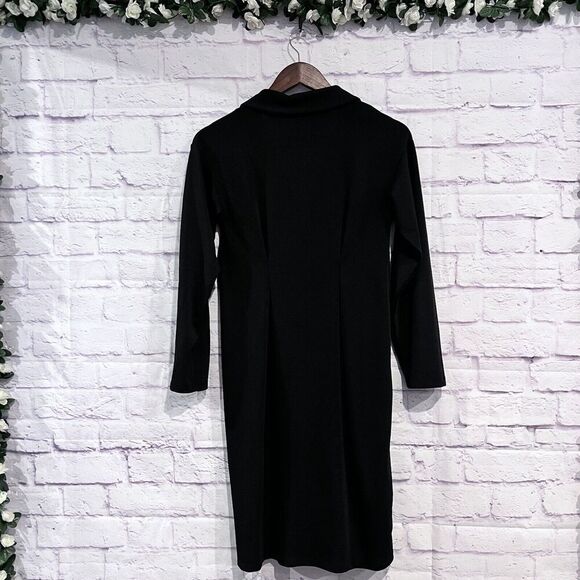 Zara Trafaluc‎ Size Small Button Down Pleated Dress Business Casual Collar - Picture 2 of 9